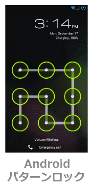 Androidスマートフォン・タブレットのパターンロック解除